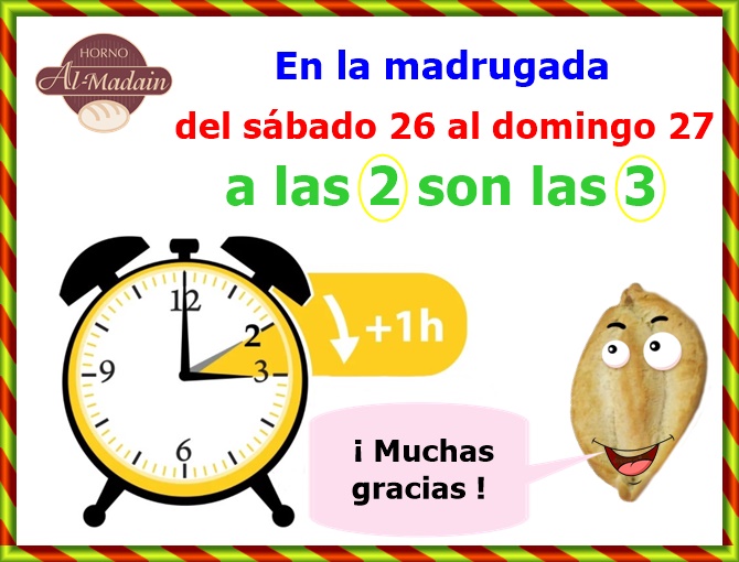 Acuérdate cambiar la hora