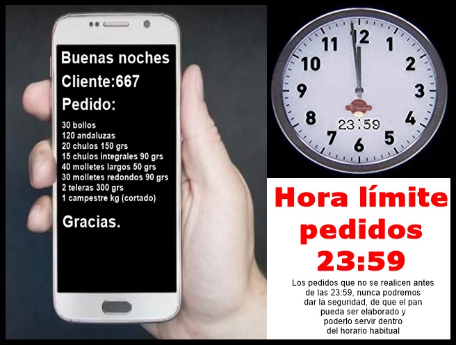 horario de pedidos