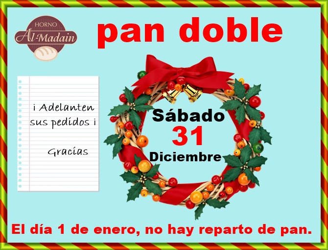pan doble 31 de diciembre