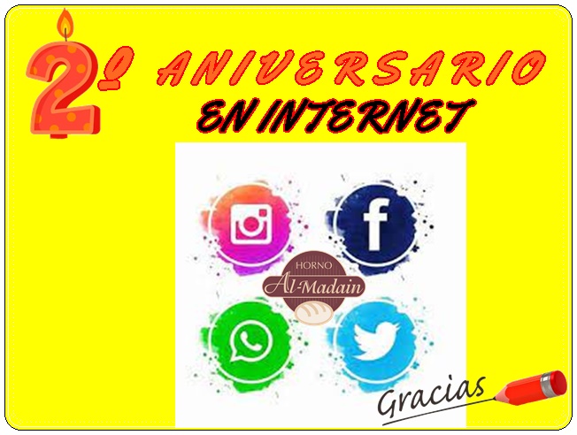 segundo aniversario en internet
