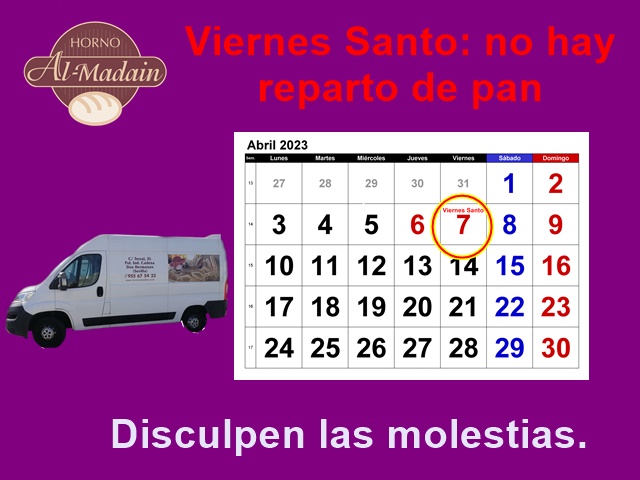 Viernes Santo no hay reparto de pan