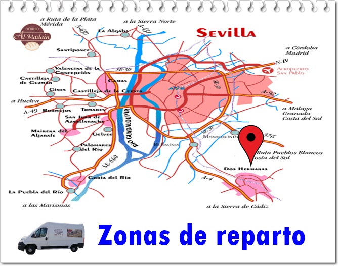 zonas de reparto