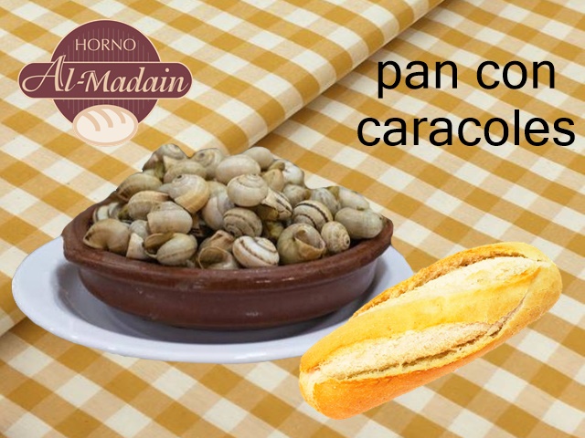Pan con caracoles