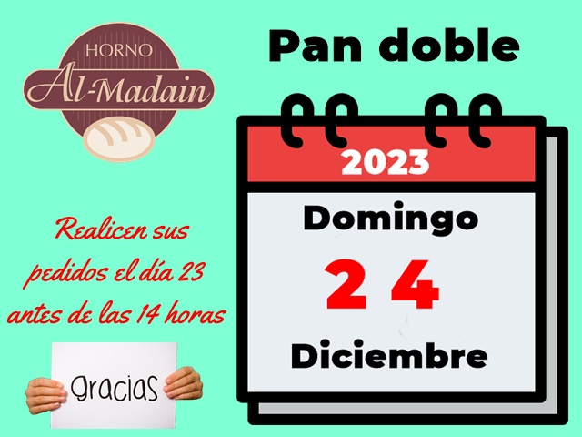 pan doble 24 de diciembre
