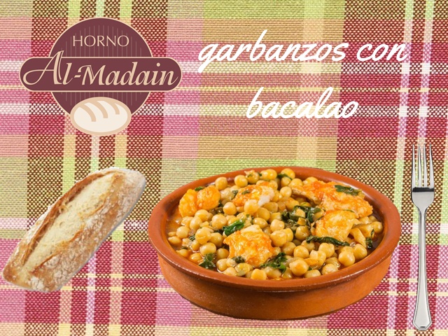 garbanzos con bacalao